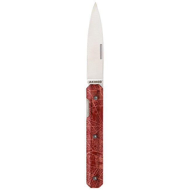 Akinod A03M00015 coltello da tasca 18h07, downtown rouge