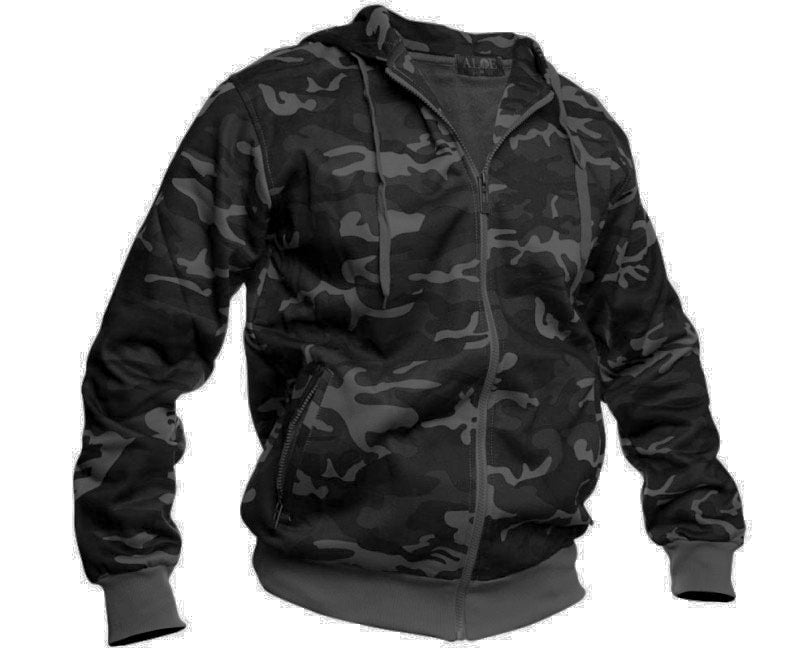 O&T AloeStar felpa High Zipper, grigia mimetico