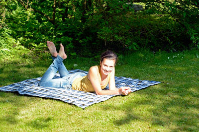 Amazonas Coperta da picnic ultra leggera 150x120 cm, blu