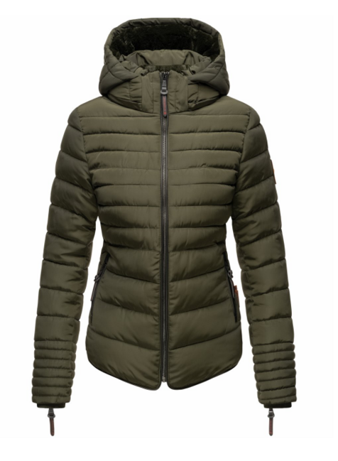 Marikoo Amber giacca invernale con cappuccio da donna, oliva