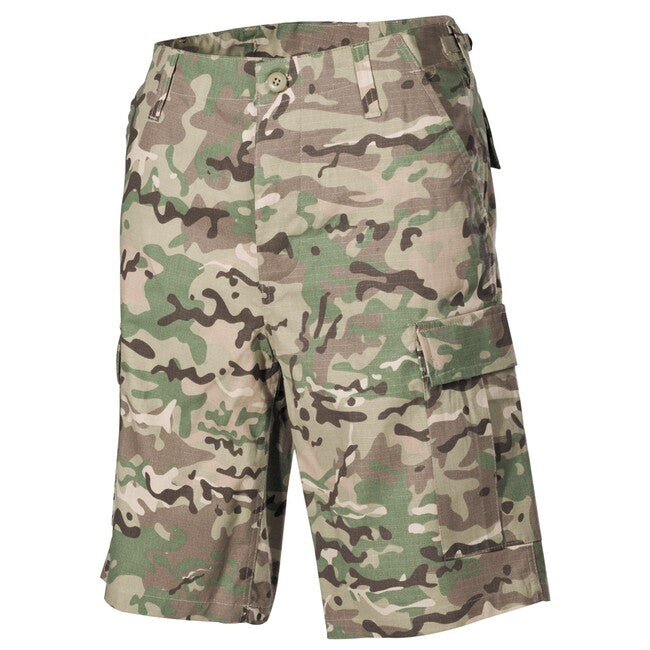MFH Pantaloncini americani bdu rip stop, operation-camo