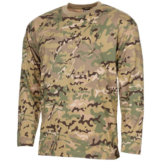 MFH Maglietta americana a maniche lunghe, operation-camo