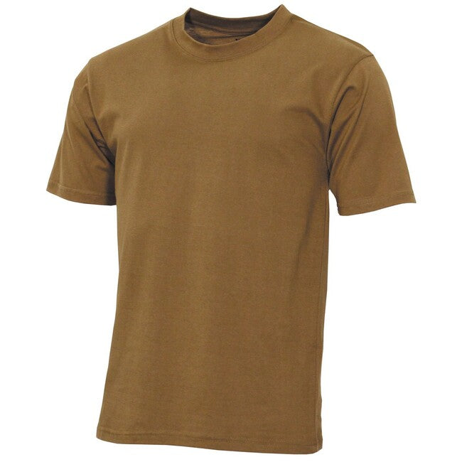 MFH Streetstyle t-shirt americana, marrone coyote