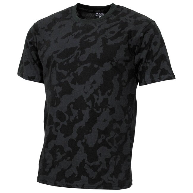 MFH T-shirt americana streetstyle, night-camo
