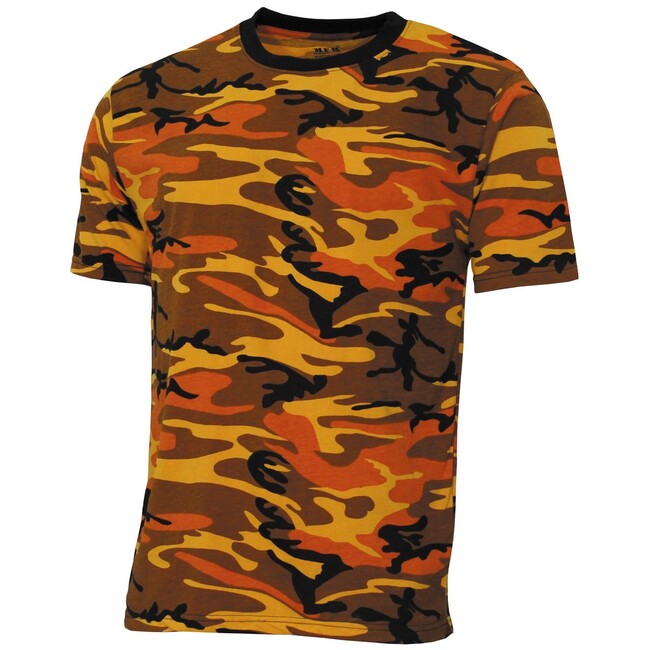 MFH Maglietta americana Streetstyle, arancione-camoscio