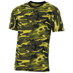 MFH Maglietta streetstyle americana a maniche corte, giallo-camoscio