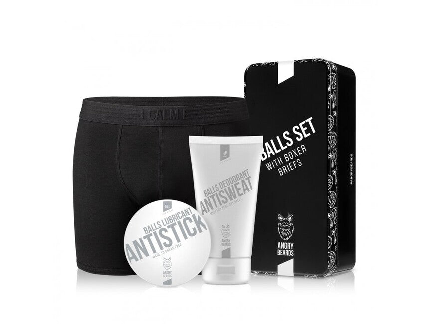 Angry Beards Barbe arrabbiate cura completa delle palle + boxer
