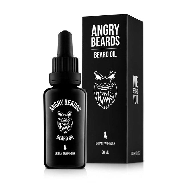 Angry Beards Urban Twofinger olio per barba e barba 30 ml