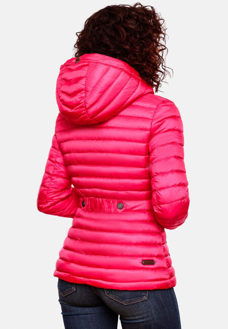 Marikoo Aniyaa giacca da donna per mezza stagione con cappuccio, rosa
