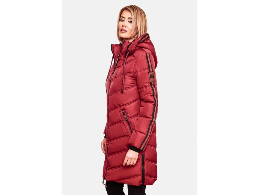 Marikoo ARMASA giacca invernale da donna, rosso scuro