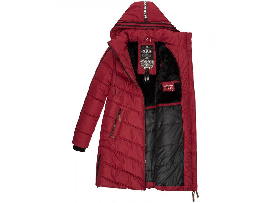 Marikoo ARMASA giacca invernale da donna, rosso scuro