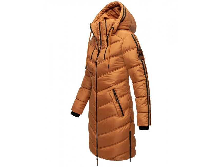 Marikoo ARMASA giacca invernale da donna, cannella arrugginita