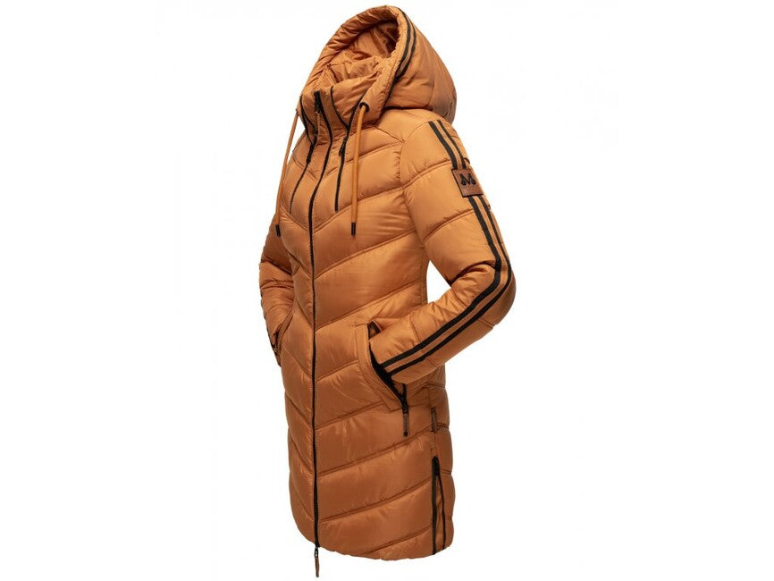 Marikoo ARMASA giacca invernale da donna, cannella arrugginita