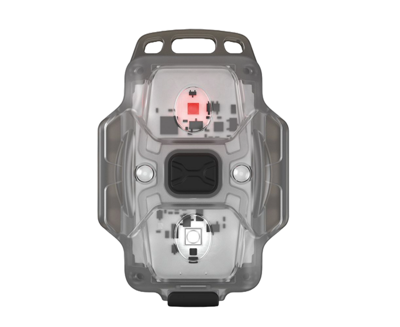 ArmyTek F07001B torcia portatile blu cristallo led blu, trasparente