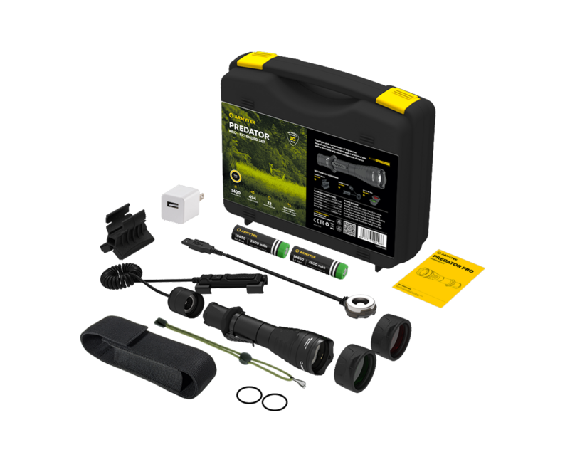 ArmyTek Predator Pro Magnet USB Set tattico esteso, bianco caldo