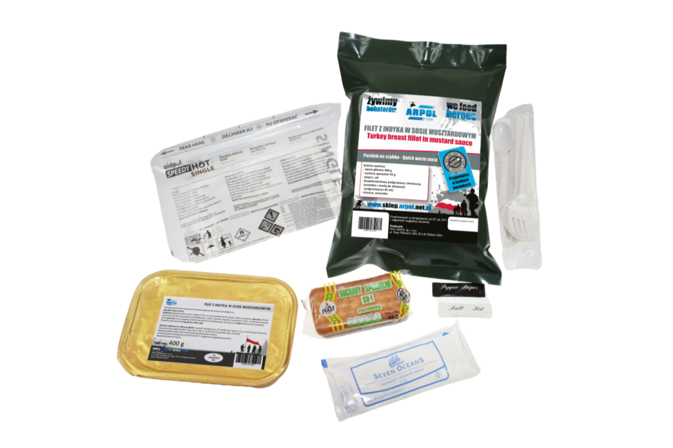Arpol Razione alimentare PNS9 - filetto in salsa di senape, 345g