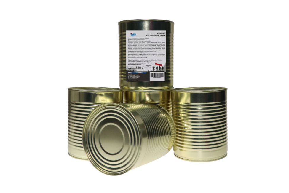 Arpol Conserva militare - polpette in salsa di funghi, 850g