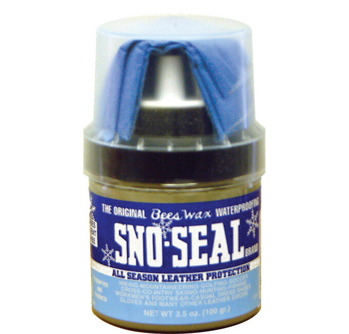 Atsko Sno Seal impermeabilizzante in cera 100g in barattolo con applicatore, nero