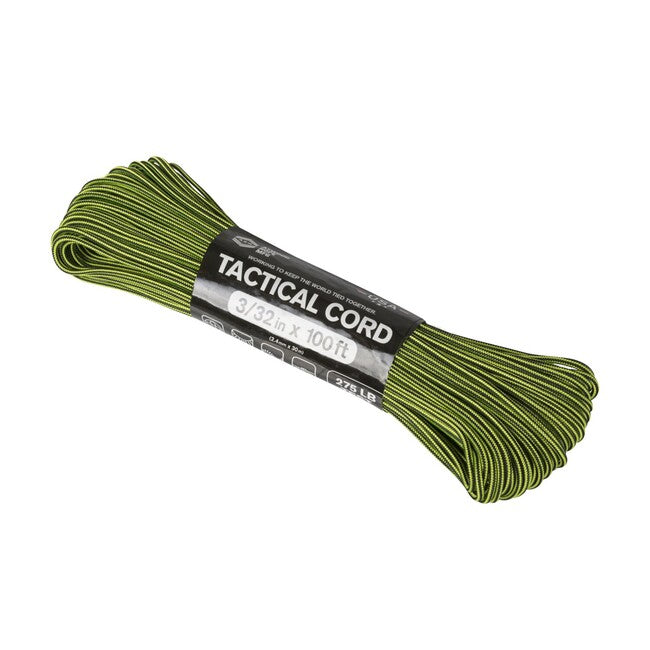 Atwood 275 corda (100 piedi) - giallo neon e strisce nere (TAC48PACK-VC)