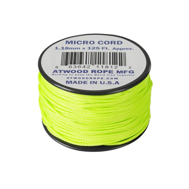 Atwood Micro corda (125 piedi) - neon verde (MCCB24)
