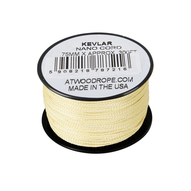 Atwood Nano corda in kevlar 75 mm (300 piedi) - giallo (K300)