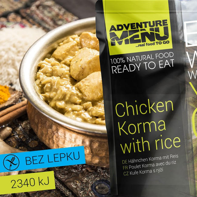 Adventure Menu Pollo Korma con riso 400g