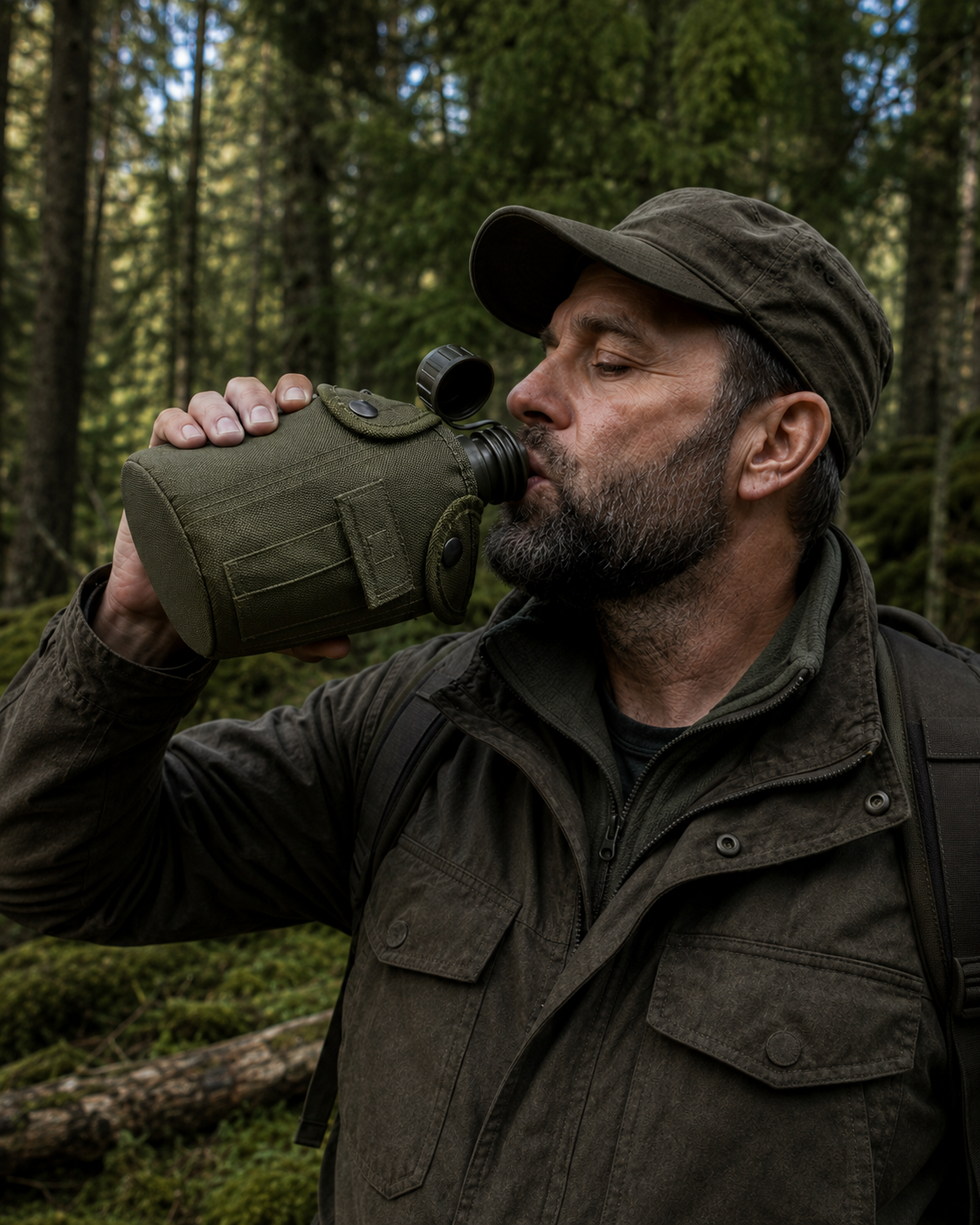 Dragowa Tactical borraccia tattica da campo 1L, verde