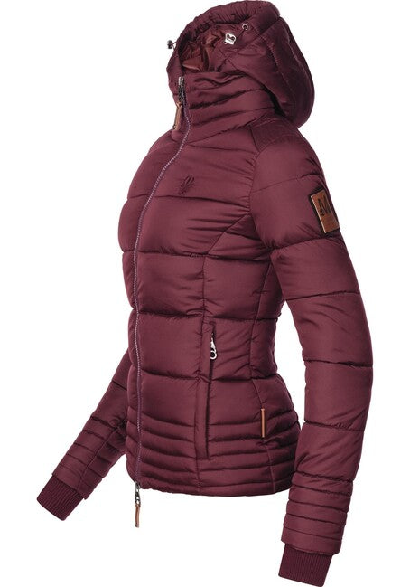 Marikoo SOLE giacca invernale da donna con cappuccio, vino