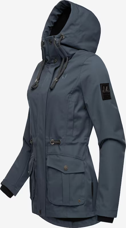 Marikoo Babetaa Princess giacca transitoria da donna con cappuccio, navy