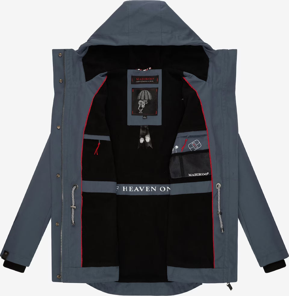 Marikoo Babetaa Princess giacca transitoria da donna con cappuccio, navy