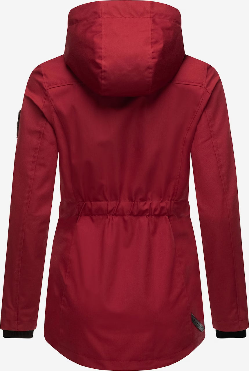 Marikoo Babetaa Princess giacca transitoria da donna con cappuccio, rossa sangue