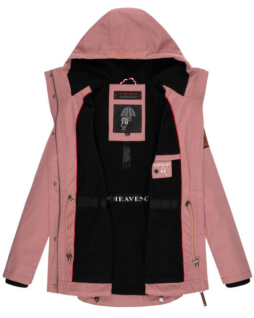 Marikoo BABETAA giacca transitoria da donna, rosa scuro
