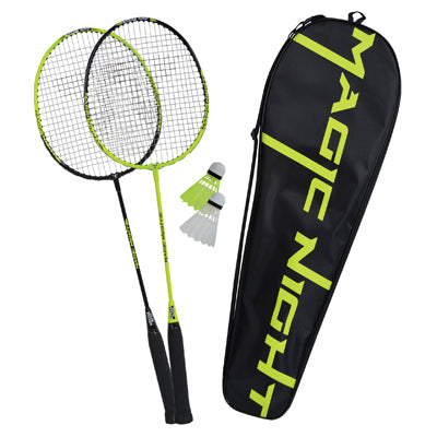 Notte magica per 2 giocatori set badminton
