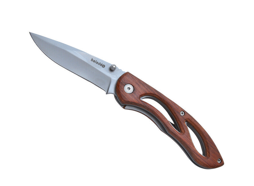 Baladeo ECO160 coltello tascabile lama 8,5 cm acciaio 420 manico in legno