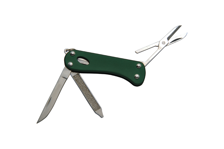 Baladeo ECO168 coltello multifunzione Barrow, 5 funzioni, verde