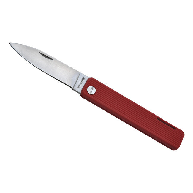Baladeo ECO351 coltello Papagayo, lama 7,5 cm, acciaio 420, manico TPE rosso