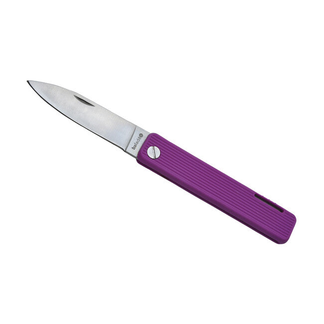 Baladeo ECO353 coltello tascabile lama 7,5 cm acciaio 420 manico tpe viola