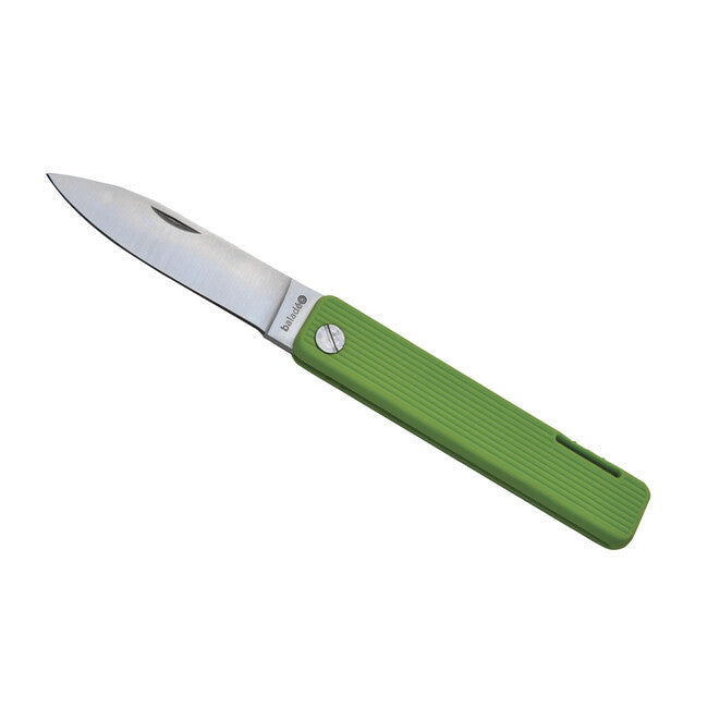 Baladeo ECO355 coltello tascabile Papagayo, lama 7,5 cm, acciaio 420, manico tpe lime