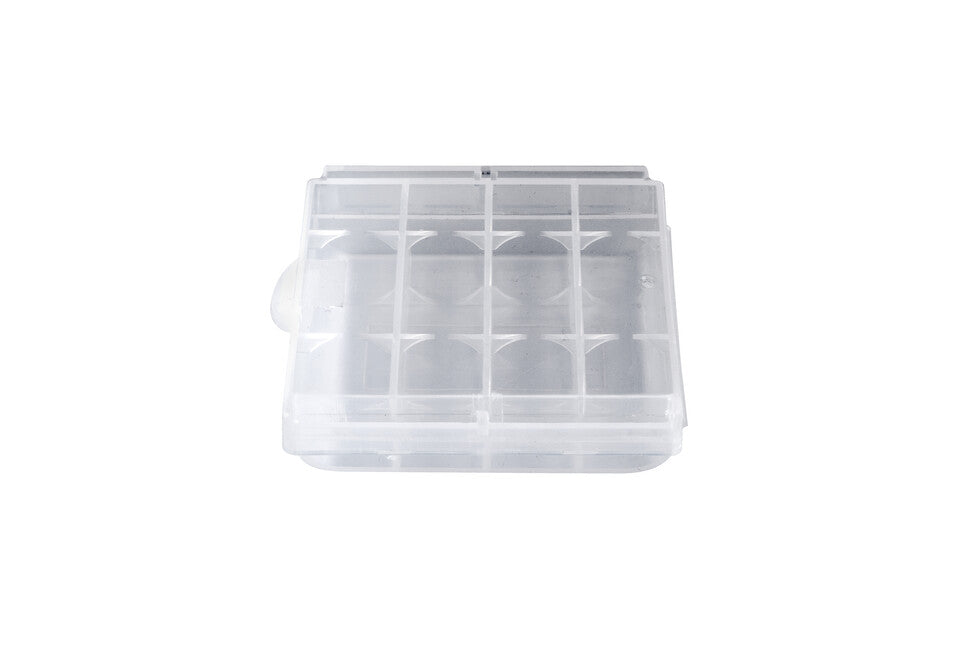 BasicNature Contenitore per 4 batterie, trasparente