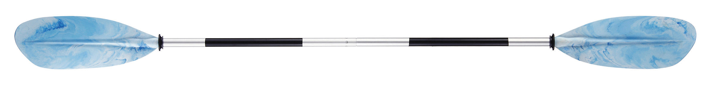 BasicNature Doppio remo 220 cm, bianco-blu