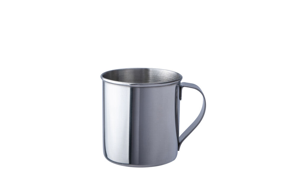 BasicNature Boccale in acciaio inox, lucido 0,2 l