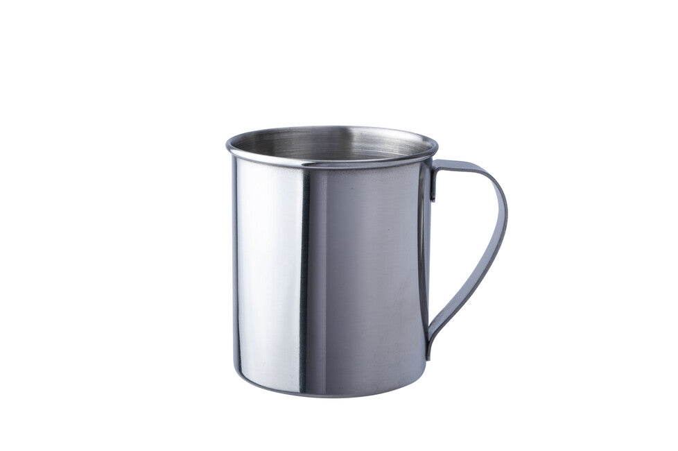 BasicNature Boccale in acciaio inox, lucido 0,3 l