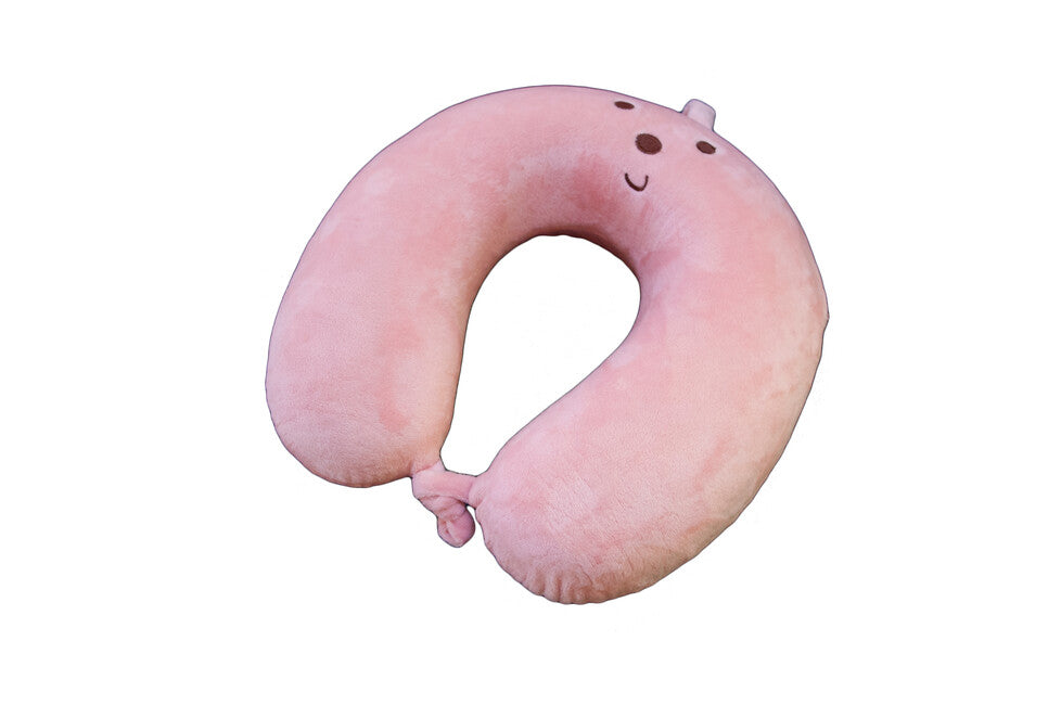 BasicNature Cuscino per il collo dei bambini, rosa