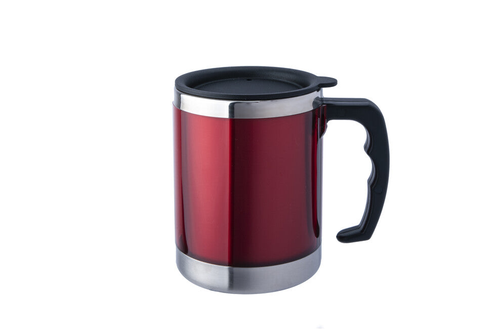 BasicNature MUG thermos in acciaio inox 0,42 l, rosso