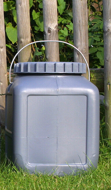 BasicNature Contenitore per liquidi a bocca larga 20 l quadrato, grigio