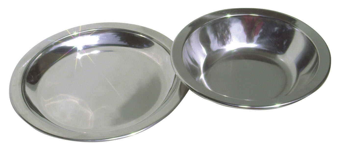 BasicNature Piastra piatta in acciaio inox