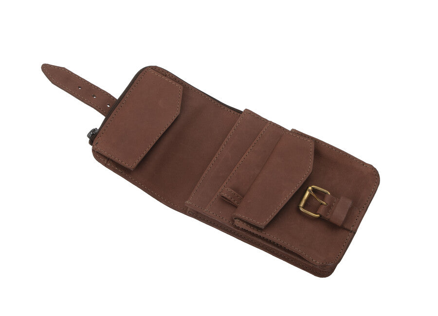 BasicNature Marsupio sicuro in pelle per cintura