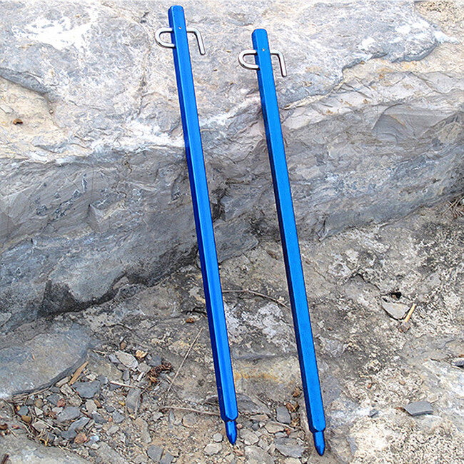 BasicNature Picchetti per tende stabili 30 cm blu 4 pz.