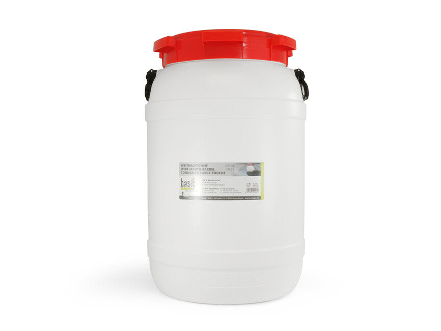 BasicNature Fusto a bocca larga 68,5 l, bianco