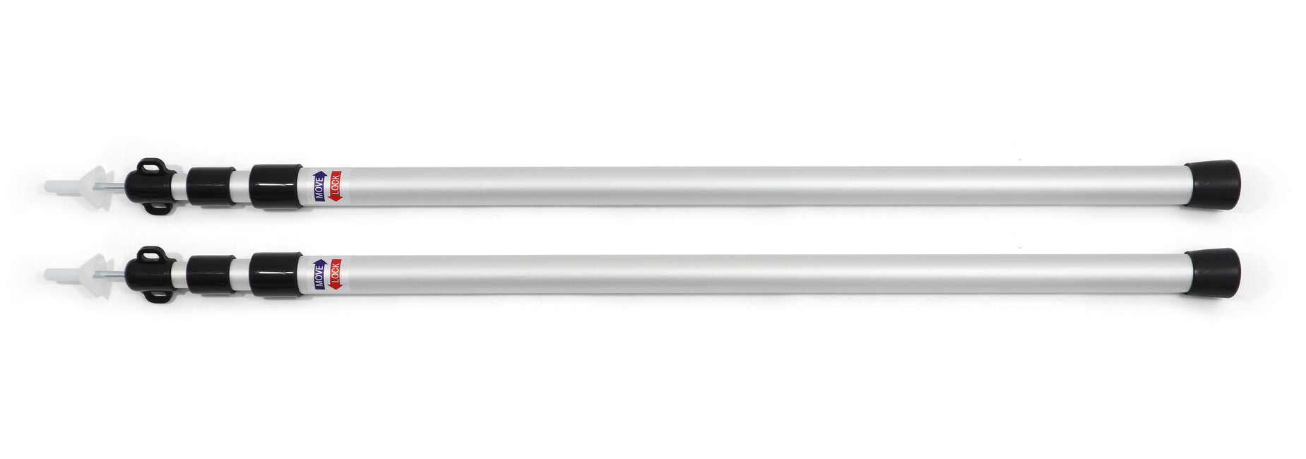 BasicNature Bastoni telescopici piccoli 80-180 cm 2 pz.